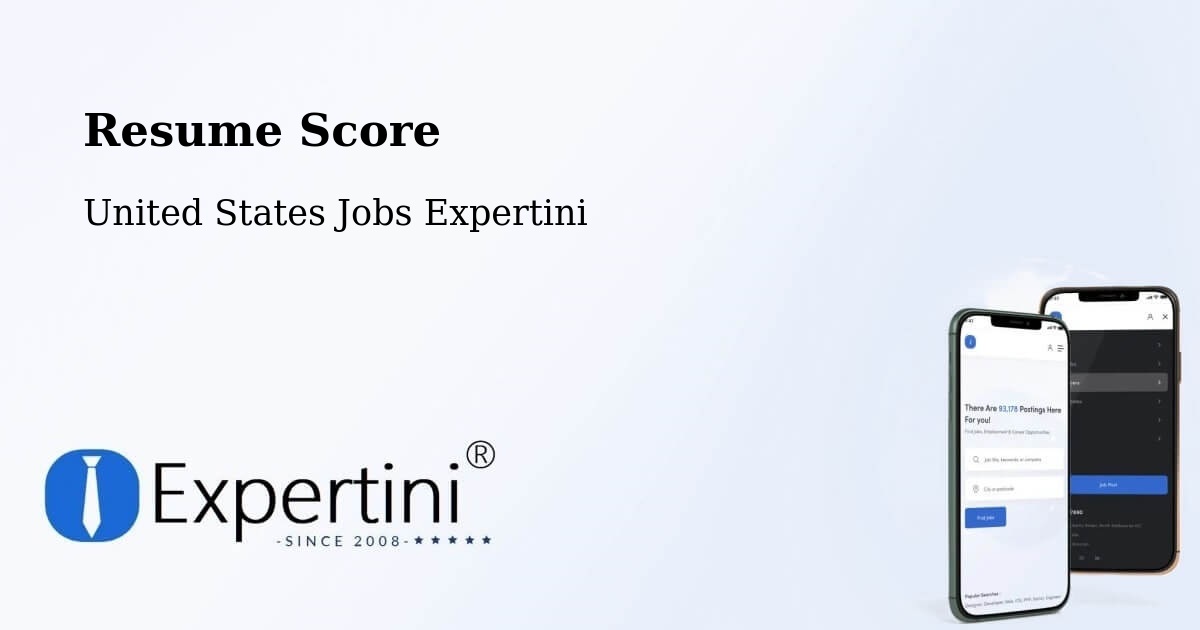 Resume Score & Job Description Match Tool – Kenvil - United States Jobs Expertini